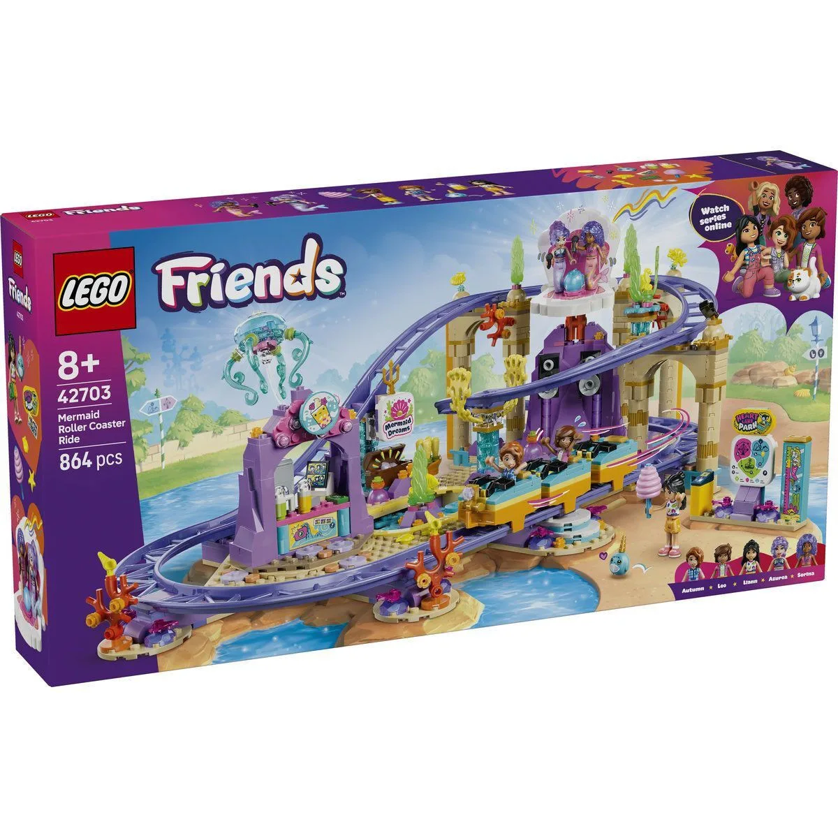 20260602131244_lego_friends_mermaid_roller_coaster_ride_gia_8_eton_864tmch_42703.jpeg LEGO Friends Mermaid Roller Coaster Ride για 8+ Ετών 864τμχ 42703 - Image 1