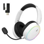 HATOR Phoenix 2 Ασύρματο Over Ear Gaming Headset με σύνδεση Bluetooth / USB Λευκό