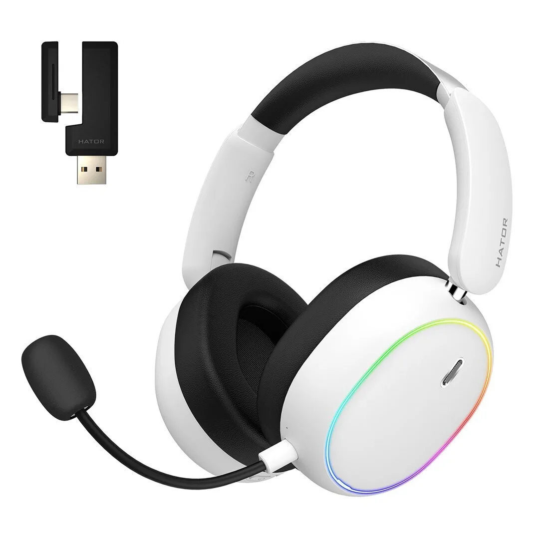 20260602154307_hator_phoenix_2_asyrmato_over_ear_gaming_headset_me_syndesi_bluetooth_usb_leyko.jpeg HATOR Phoenix 2 Ασύρματο Over Ear Gaming Headset με σύνδεση Bluetooth / USB Λευκό - Image 1