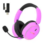 HATOR Phoenix 2 Ασύρματο Over Ear Gaming Headset με σύνδεση Bluetooth / USB Μωβ