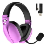 HATOR Hyperpunk 3 Ασύρματο Over Ear Gaming Headset με σύνδεση Bluetooth / USB Μωβ for PC
