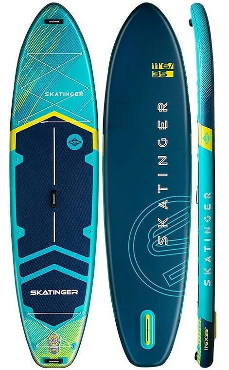 Skatinger Prana Φουσκωτή Σανίδα SUP με Μήκος 3.5m Light Blue - Image 1