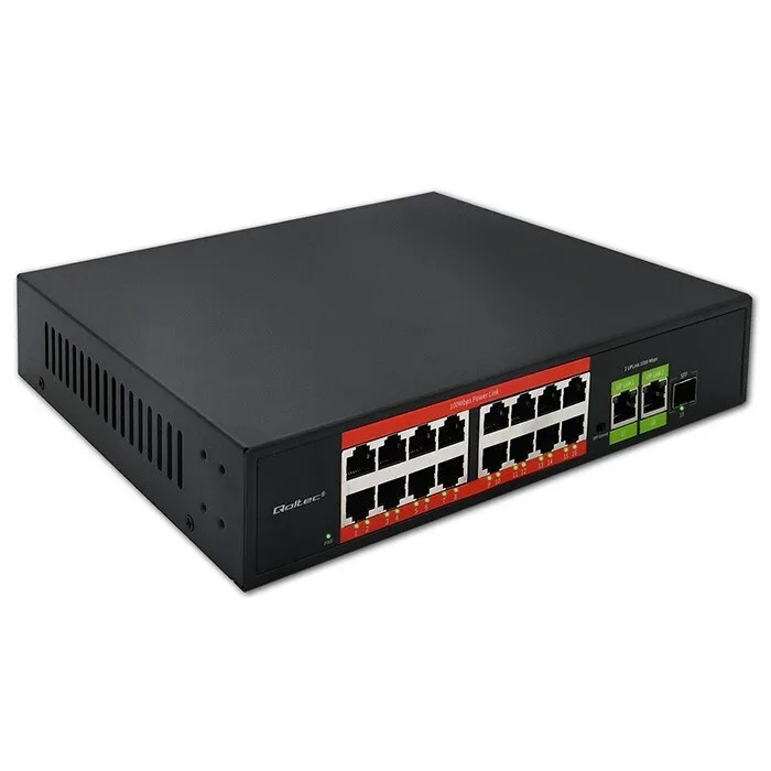 20260603102213_qoltec_52291_l2_poe_switch_me_16_thyres_ethernet_kai_1_sfp_thyra.jpeg Qoltec 52291 L2 PoE Switch με 16 Θύρες Ethernet και 1 SFP Θύρα - Image 1