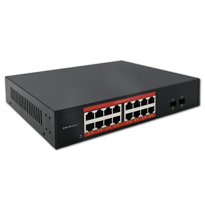 20260603102928_qoltec_52364_unmanaged_l2_poe_switch_me_16_thyres_gigabit_1gbps_ethernet_kai_2_sfp_thyres.jpeg Qoltec 52364 Unmanaged L2 PoE Switch με 16 Θύρες Gigabit (1Gbps) Ethernet και 2 SFP Θύρες - Image 1