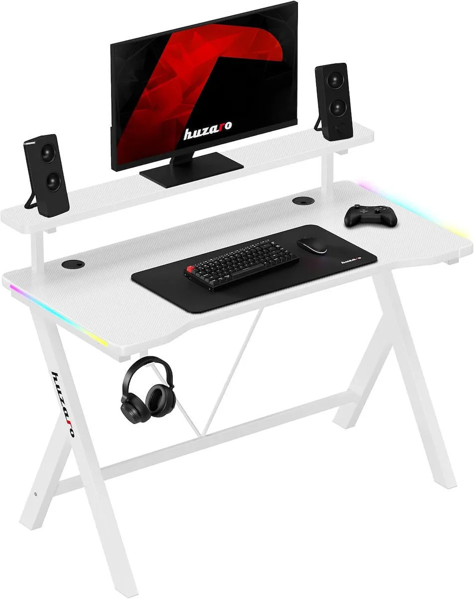 20260603120729_grafeio_gaming_xylino_white_me_led_120x60x70ek.jpeg Γραφείο Gaming Ξύλινο White με LED 120x60x70εκ. - Image 1