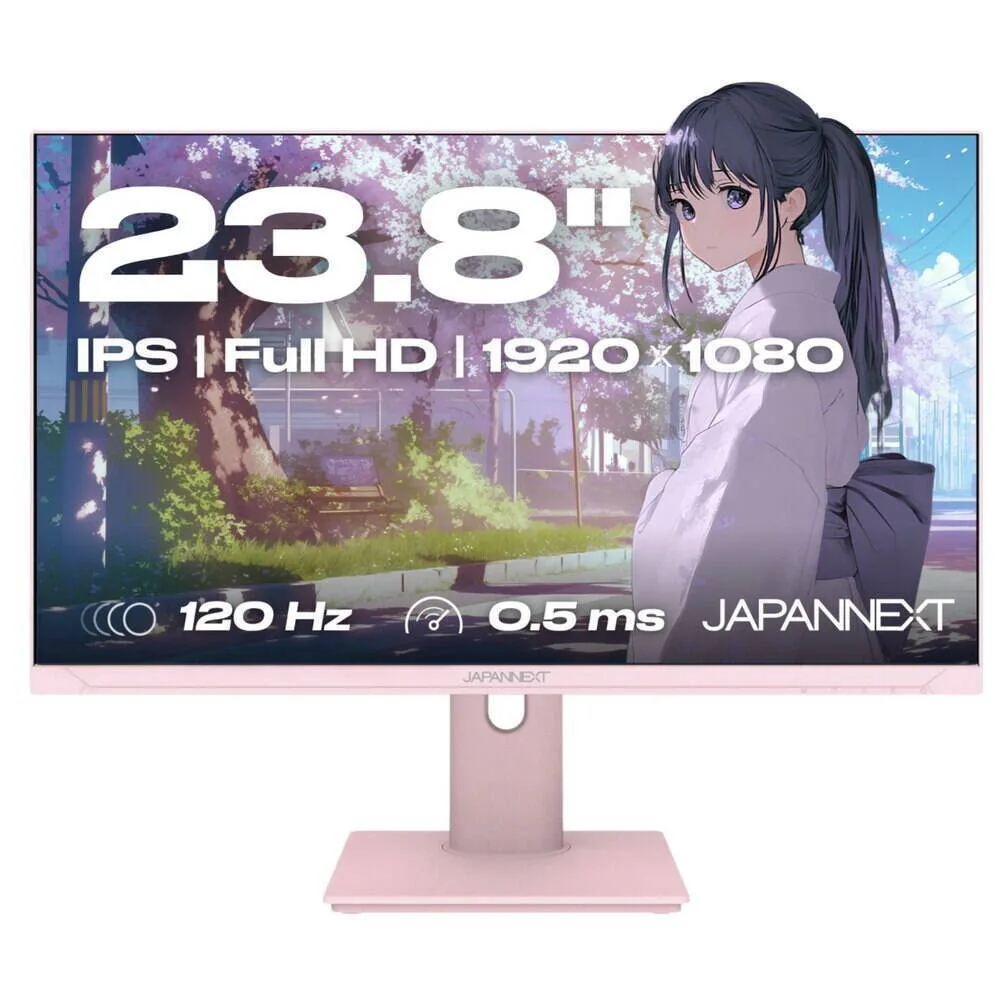 20260603131121_japannext_jn_i238fhd120f_ips_gaming_monitor_23_8_fhd_1920by1080_roz.jpeg Japannext JN-I238FHD120F IPS Gaming Monitor 23.8" FHD 1920x1080 Ροζ - Image 1