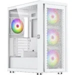 Silentware Air 100 Gaming Midi Tower Κουτί Υπολογιστή με Πλαϊνό Παράθυρο και ARGB Φωτισμό Λευκό