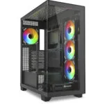 Sharkoon Elite Shark CA500 Gaming Midi Tower Κουτί Υπολογιστή με Πλαϊνό Παράθυρο και ARGB Φωτισμό Μαύρο