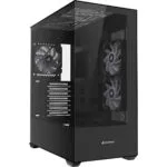 Sharkoon SK6 Gaming Midi Tower Κουτί Υπολογιστή με Πλαϊνό Παράθυρο και ARGB Φωτισμό Μαύρο