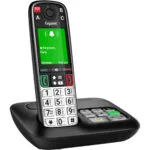 Gigaset Easy 500A Ασύρματο Τηλέφωνο με Ελληνικό Μενού Μαύρο