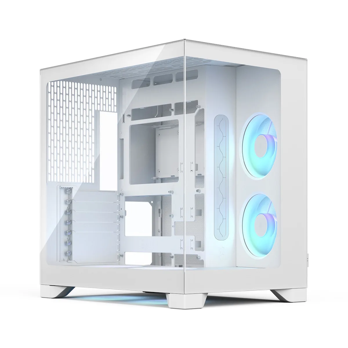 Fractal Design Pop 2 Gaming Midi Tower Κουτί Υπολογιστή με Πλαϊνό Παράθυρο και RGB Φωτισμό Λευκό - Image 1