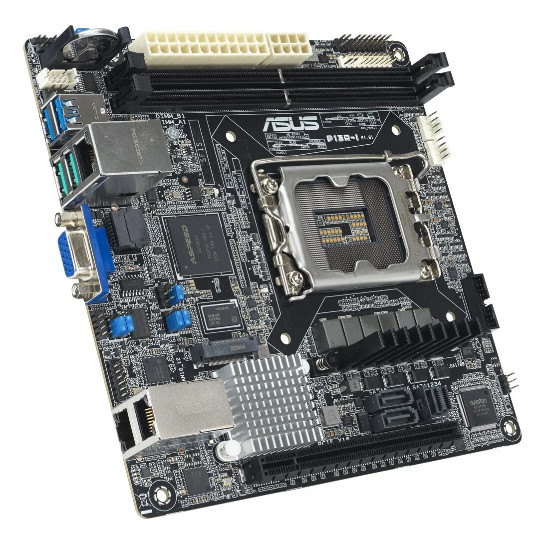 20260604143153_asus_p13r_i_c262_motherboard_mini_itx_me_intel_1700_socket_90sb0cr0_m0uay1.jpeg Asus P13R-I C262 Motherboard Mini ITX με Intel 1700 Socket 90SB0CR0-M0UAY1 - Image 1