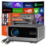 Zenwire G60 Projector DLP Full HD Λάμπας LED με Wi-Fi και Ενσωματωμένα Ηχεία
