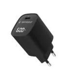 Gembird Φορτιστής Χωρίς Καλώδιο με Θύρα USB-C 60W Power Delivery / Quick Charge 3.0 Μαύρος (TA-UC-1C-PD60LCD-01-BK)