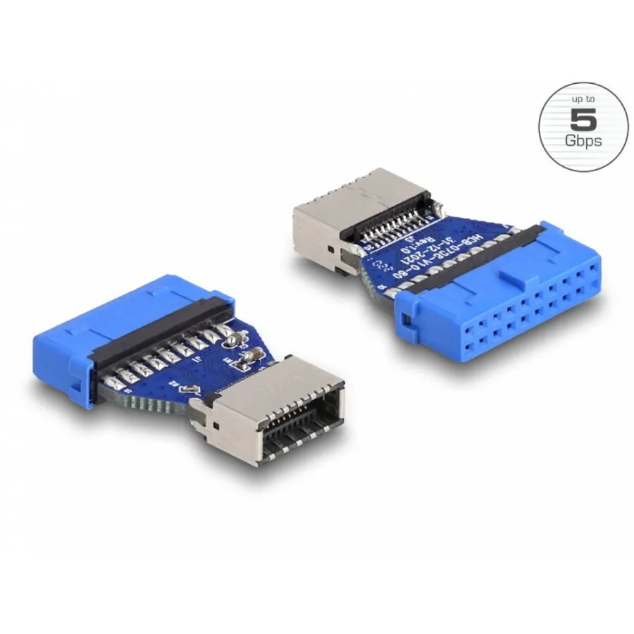 Delock Usb 3.2 Gen 1 Adapter Panel Mount Socket > Internal Key A Bu - Image 1