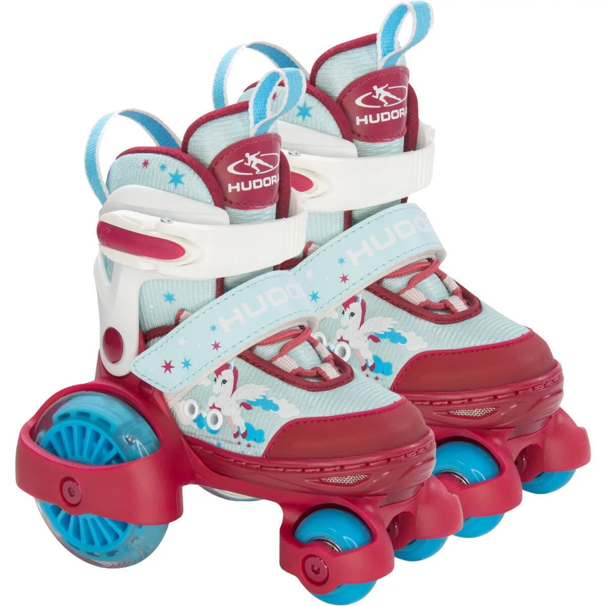 Hudora My First Quad LED Roller Skates 22053 Quad Rollers Κόκκινα Παιδικά - Image 1