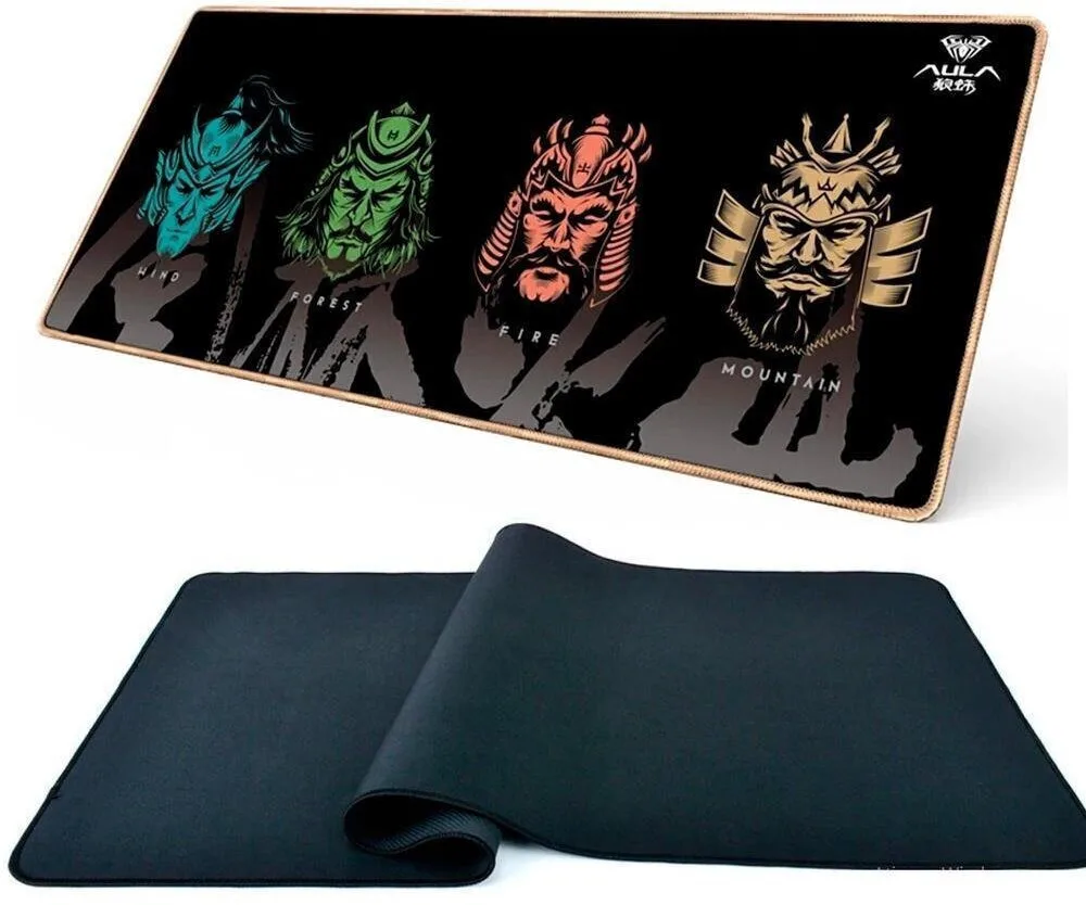 20260608170011_cd9f338a.jpeg Mousepad Gaming Wind Forest Fire Mountain Aula Coaster 70x30cm - Image 1