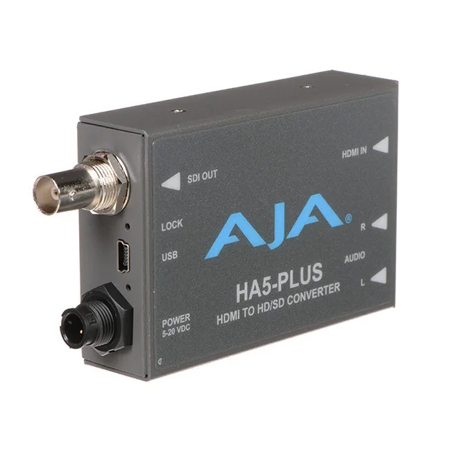 20260608170539_aja_ha5_plus_hdmi_to_3g_sdi_mini_converter_ha5_plus.jpeg Aja Ha5-plus Hdmi To 3g-sdi Mini-converter Ha5-plus - Image 1