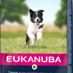 Eukanuba 12kg Ξηρά Τροφή για Κουτάβια Μικρόσωμων & Μεσαίων Φυλών με Αρνί και Ρύζι
