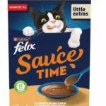 Felix Υγρή Τροφή για Γάτες με Κοτόπουλο και Γαλοπούλα 6x40gr