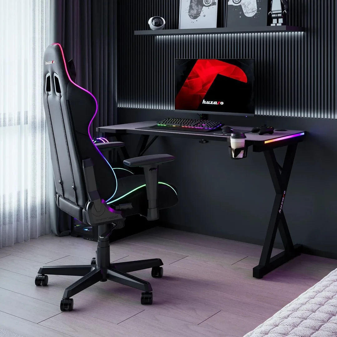 20260609134530_grafeio_gaming_hero_xylino_rgb_me_led_180x150x70ek.jpeg Γραφείο Gaming Hero Ξύλινο Rgb με LED 180x150x70εκ. - Image 1