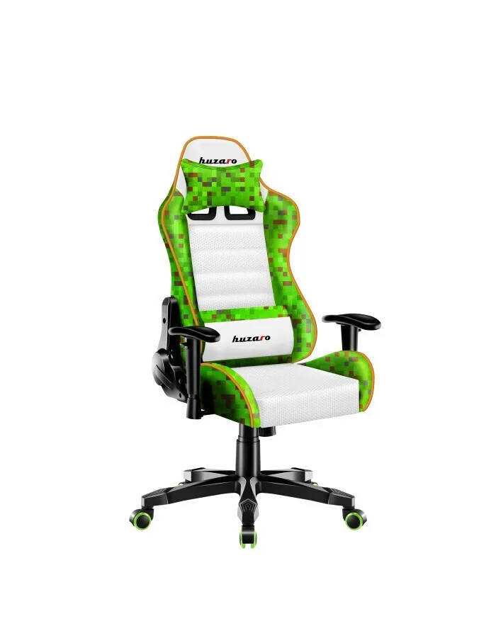 Huzaro Ranger 6.0 Child Καρέκλα Gaming Δερματίνης με Ρυθμιζόμενα Μπράτσα Pixel White - Image 1