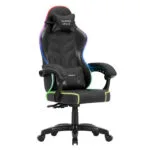 Huzaro Force 2.7 Υφασμάτινη Καρέκλα Gaming με RGB Φωτισμό Μαύρη