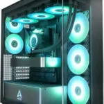 Arctic Xtender Gaming Midi Tower Κουτί Υπολογιστή με Πλαϊνό Παράθυρο Μαύρο