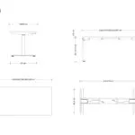 Ηλεκτρικό Γραφείο Ξύλινο Black 140x70εκ.