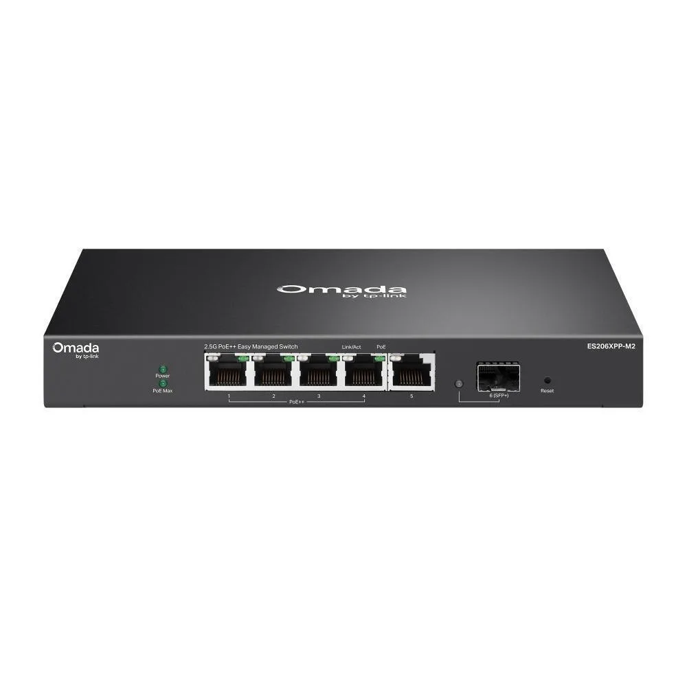 TP-LINK Omada ES206XPP-M2 Managed L2 PoE++ Switch με 5 Θύρες Gigabit (1Gbps) Ethernet - Image 1