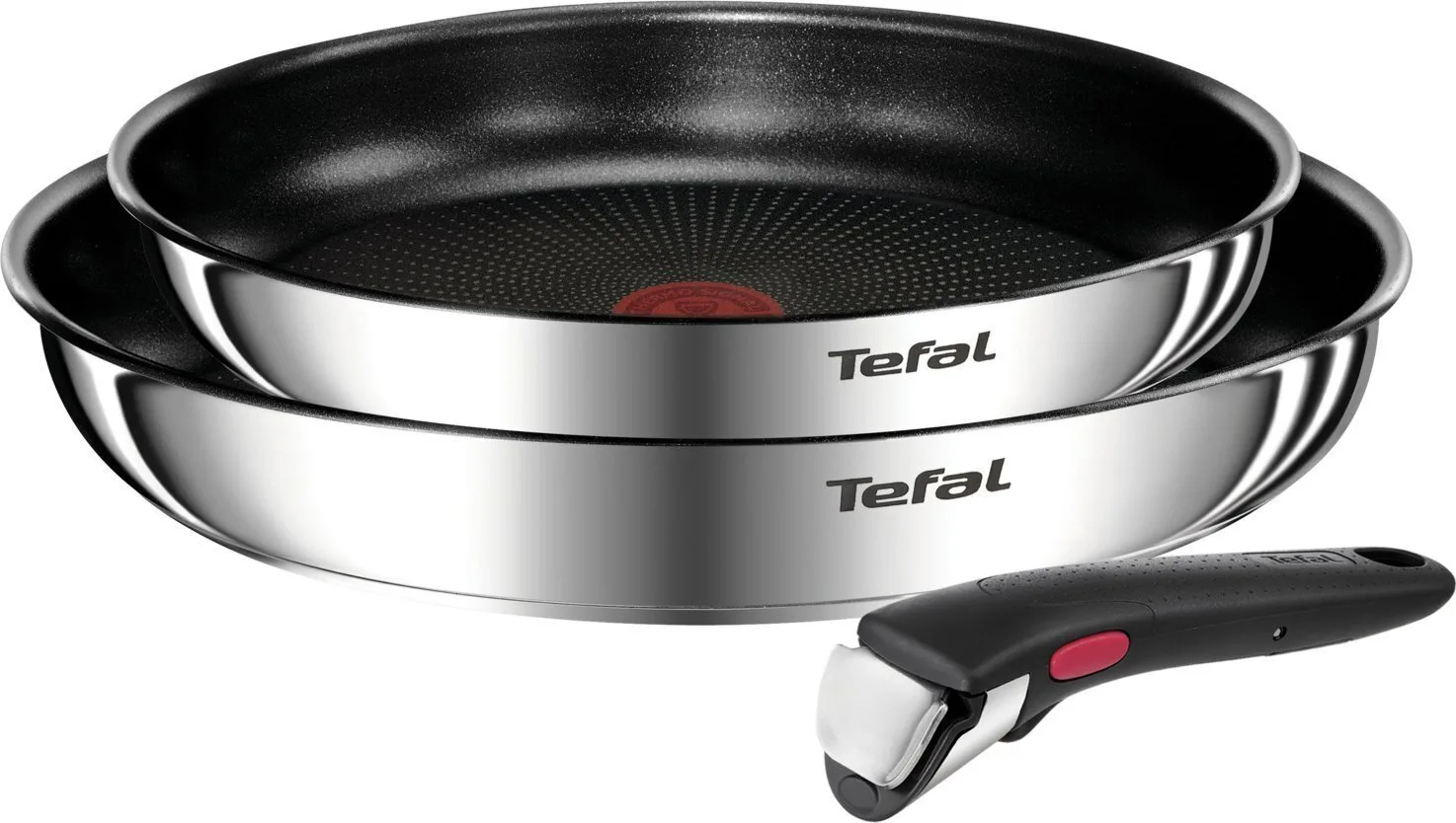 Tefal Ingenio Emotion Σετ Τηγάνια από Ανοξείδωτο Ατσάλι με Αντικολλητική Επίστρωση 3τμχ - Image 1
