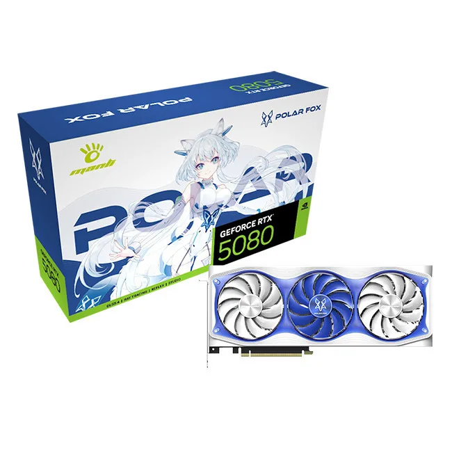 20260611153633_manli_geforce_rtx_5080_16gb_gddr7_polar_fox_oc_v2_karta_grafikon_n76550800m36511.jpeg Manli GeForce RTX 5080 16GB GDDR7 Polar Fox OC V2 Κάρτα Γραφικών N76550800M36511 - Image 1