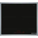 Bosch Series 6 Smart Επαγωγική Εστία με Πλαίσιο Αυτόνομη Inox με Λειτουργία Κλειδώματος 58.3x51.3εκ. PVQ645HB1E