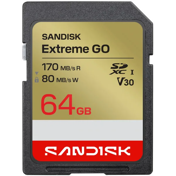 Sandisk Extreme SDXC 64GB U1 V30 UHS-I 230MB/s - Image 1