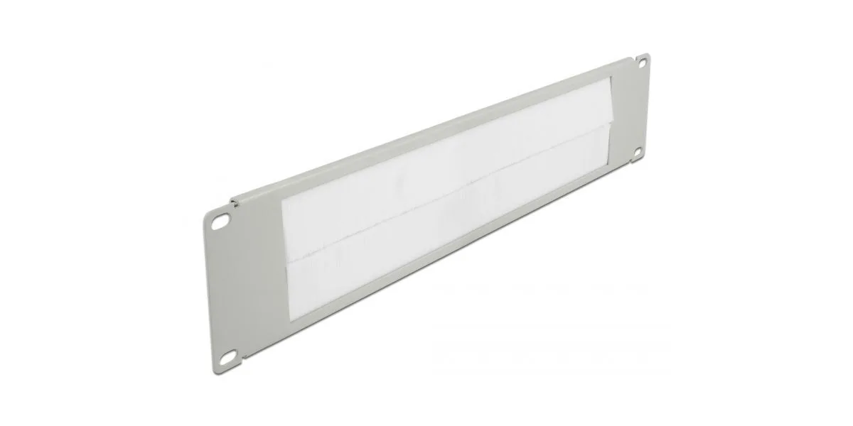 Delock 19" Καλωδιακή Διαχείριση Βούρτσας 2 He Γκρι Mpn 66536 - Image 1