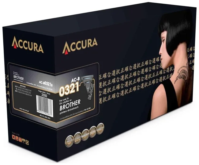 Accura Συμβατό Toner για Laser Εκτυπωτή Brother TN-321BK Μαύρο AC-B0321B - Image 1