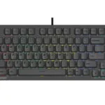 A4Tech Bloody MS76 Ηall Effect Gaming Πληκτρολόγιο 75% με Magnetic διακόπτες και RGB φωτισμό (International English) Iron Grey