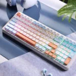 MCHOSE K99 V2 Ασύρματο Gaming Μηχανικό Πληκτρολόγιο 98% με RGB φωτισμό (Αγγλικό US) Horizon Orange