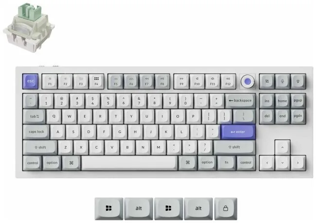 20260612115518_048fc1bf.jpeg Keychron Q3 HE Q3HW-P1 Ασύρματο Gaming Μηχανικό Πληκτρολόγιο Tenkeyless με Magnetic διακόπτες και RGB φωτισμό (International English) Carbon Black - Image 1