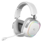 Rampage Retsu Ασύρματο Over Ear Gaming Headset με σύνδεση Bluetooth / USB Λευκό for PC / PS4 / PS5