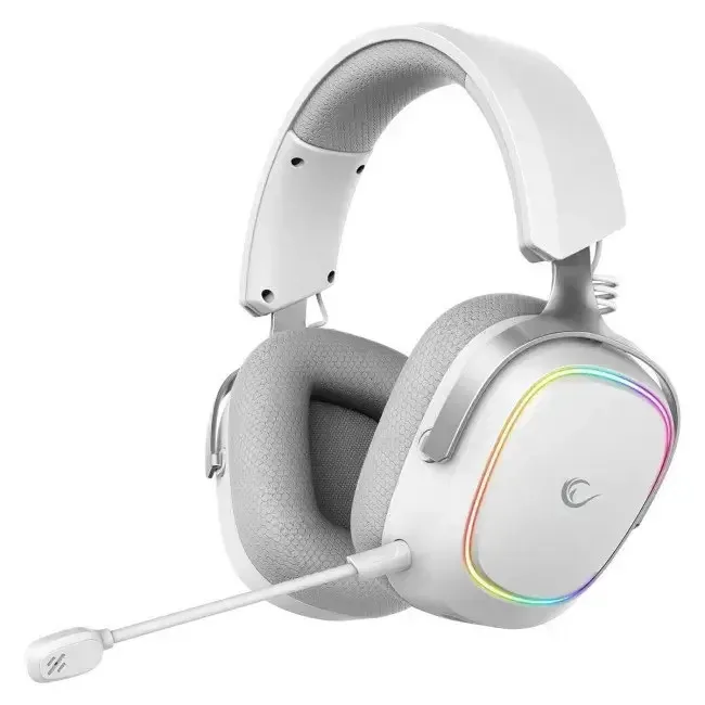 Rampage Retsu Ασύρματο Over Ear Gaming Headset με σύνδεση Bluetooth / USB Λευκό for PC / PS4 / PS5 - Image 1