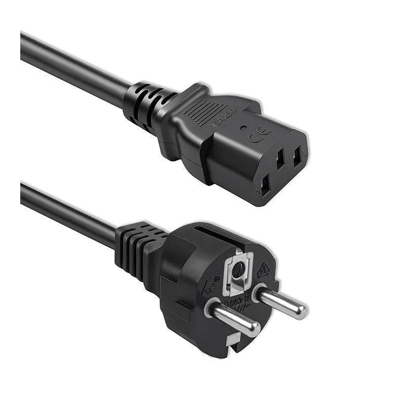 20260615123829_qoltec_schuko_iec_c13_cable_1_5m_mayro_kkqtkkbz0250.jpeg Qoltec Schuko - IEC C13 Cable 1.5m Μαύρο KKQTKKBZ0250 - Image 1