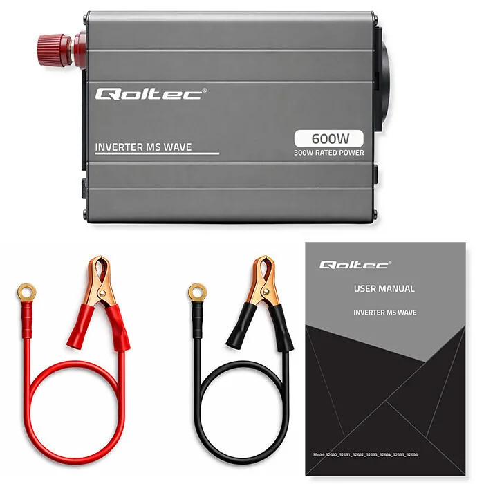 20260615132233_qoltec_inverter_aytokinitou_300w_gia_metatropi_12v_dc_se_230v_ac.jpeg Qoltec Inverter Αυτοκινήτου 300W για Μετατροπή 12V DC σε 230V AC - Image 1