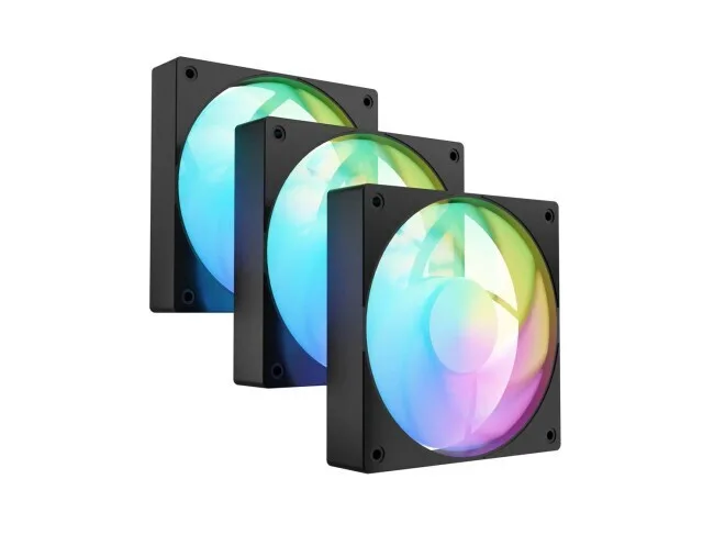 Fury SAI S12 Case Fan 120mm (1500rpm / 49.6cfm) με ARGB Φωτισμό και Σύνδεση 4-Pin PWM 3τμχ - Image 1