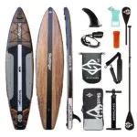 Skatinger Waverider Φουσκωτή Σανίδα SUP με Μήκος 3.8m Καφέ