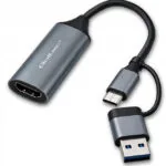 Qoltec KKQTKPBU00V0 Μετατροπέας USB-A / USB-C male σε HDMI female