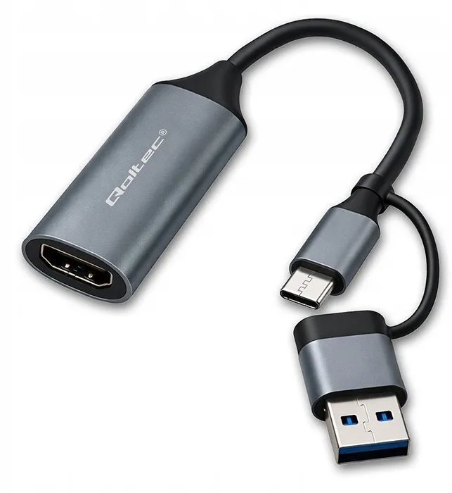 20260616182656_qoltec_kkqtkpbu00v0_metatropeas_usb_a_usb_c_male_se_hdmi_female.jpeg Qoltec KKQTKPBU00V0 Μετατροπέας USB-A / USB-C male σε HDMI female - Image 1