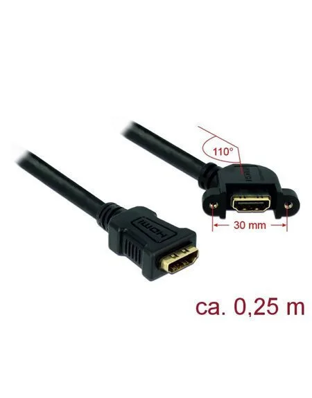 20260618103953_delock_cable_hdmi_male_hdmi_male_0_25m_mayro_85101.jpeg DeLock Cable HDMI male - HDMI male 0.25m Μαύρο 85101 - Image 1