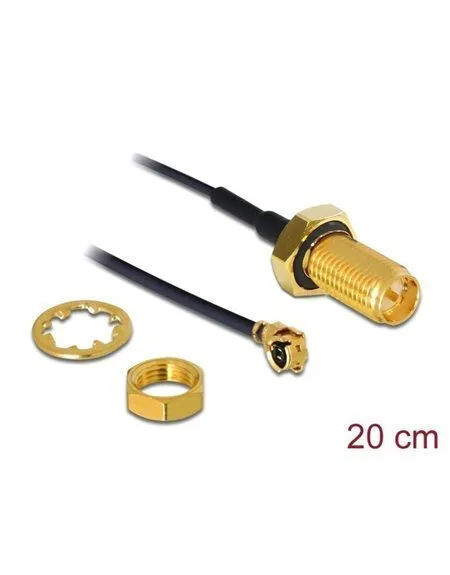 20260618104215_delock_antenna_kalodio_mhf_0_2m_88746_1tmch.jpeg DeLock Antenna Καλώδιο - MHF 0.2m 88746 1τμχ - Image 1