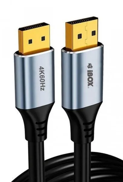 20260618112855_ibox_itvdp011_kalodio_displayport_male_displayport_male_1m_mayro.jpeg iBox ITVDP011 Καλώδιο DisplayPort male - DisplayPort male 1m Μαύρο - Image 1